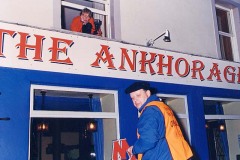 Rodney......you plonker - Pete Kenyon modifying signage
