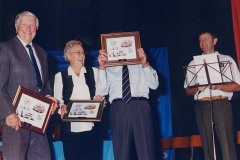 "It was a set up Guv', I was framed" - Joan Molyneux presents Fred Blundell & Taff Edwards with prizes