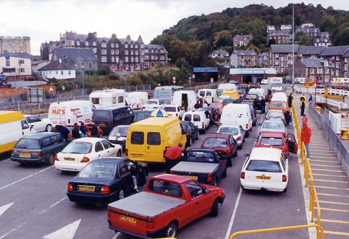 "The queue for the MacBrayne drive-through is as popular as ever"