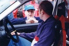 "The weather forecast is fog, clearing to reveal the monsoon!!" Nigel Worswick (Asst. Clerk of the Course) talking to Calum Duffy (winner of the 2000 event) -