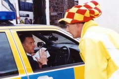Wearing a loud hat in a built up area is a £5 fixed penalty!