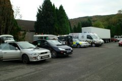 Safety Team Vehicles at the Isle of Mull Hotel
